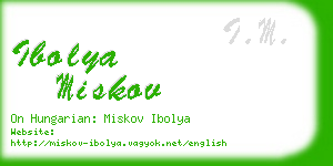 ibolya miskov business card